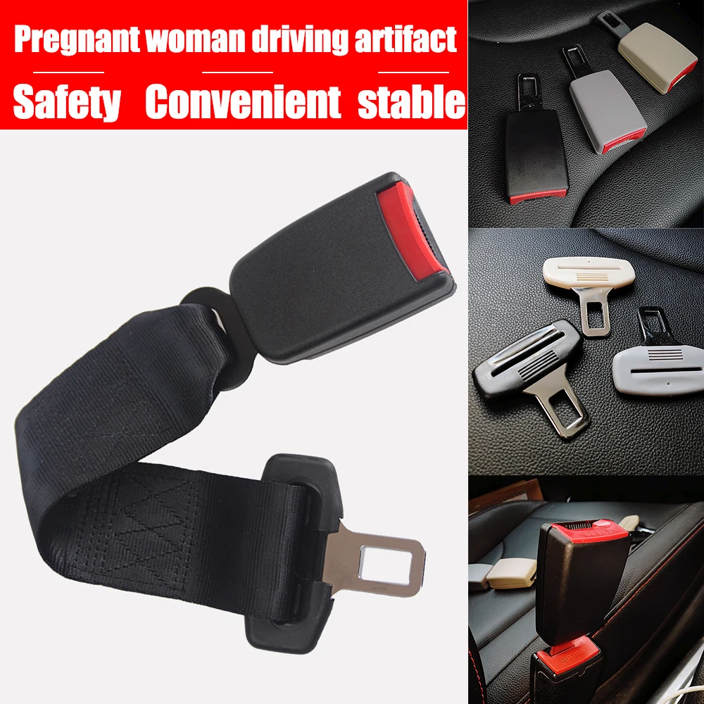 Universal nok 36 cm justerbar autostol bælte spænde sikkerhedsselen udvidelse udvidelse bælte egnet for gravide kvinder