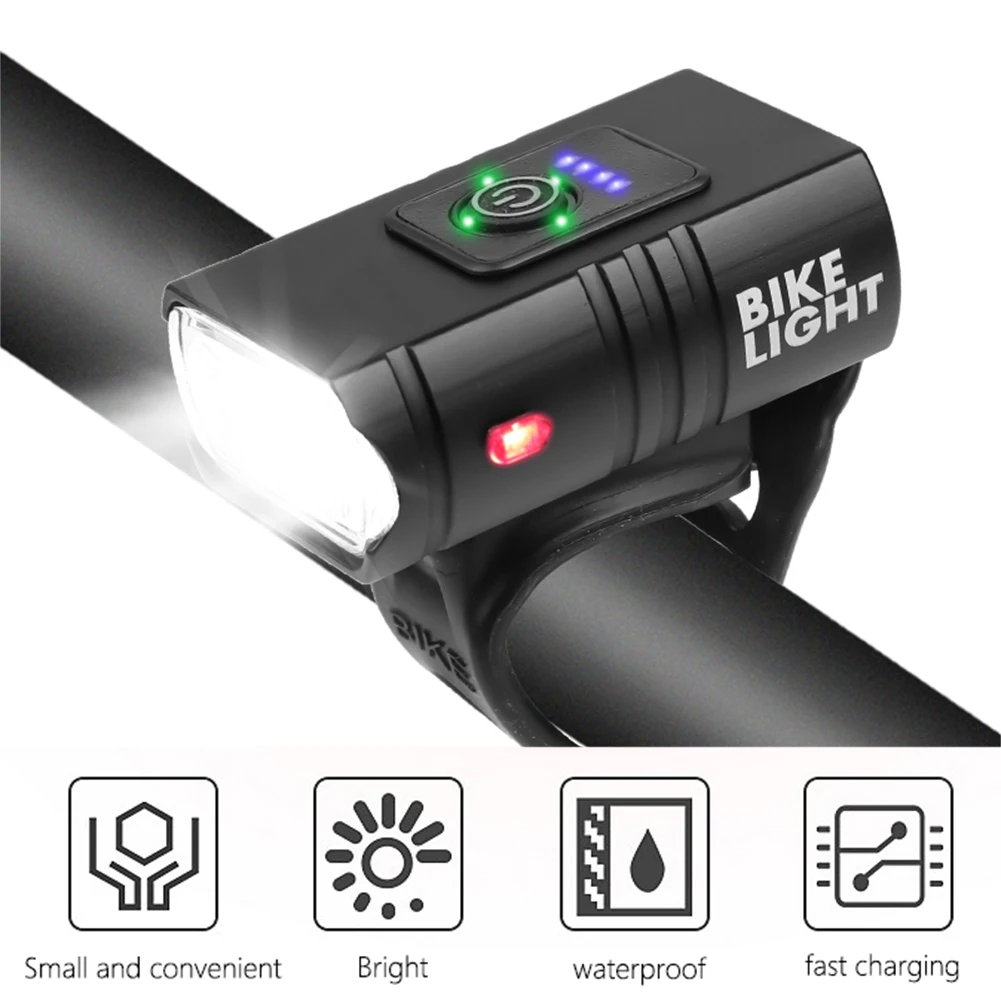 USB-Genopladelige LED Cykel Lys Sæt Vandtæt Cykel T6 LED-Lys Foran Baglygte Bageste Sikkerhed Advarsel Lampe Cykling Tilbehør