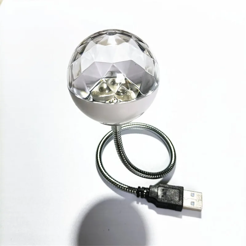 USB LED Disco Lys Fleksibel Lampe RGB DMX LED Krystal Magic Roterende Kugle Lys Fase til Jul Wedding Party Lys