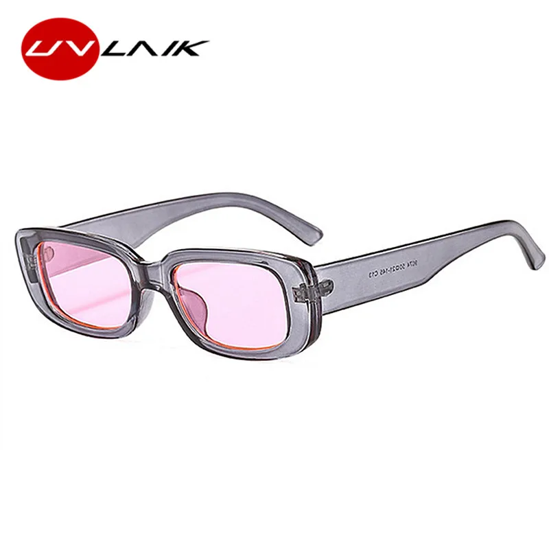 UVLAIK Rektangel Solbriller Kvinder Retro Små Mænds solbriller rihanna Briller Vintage Briller Nuancer UV400 Spejl