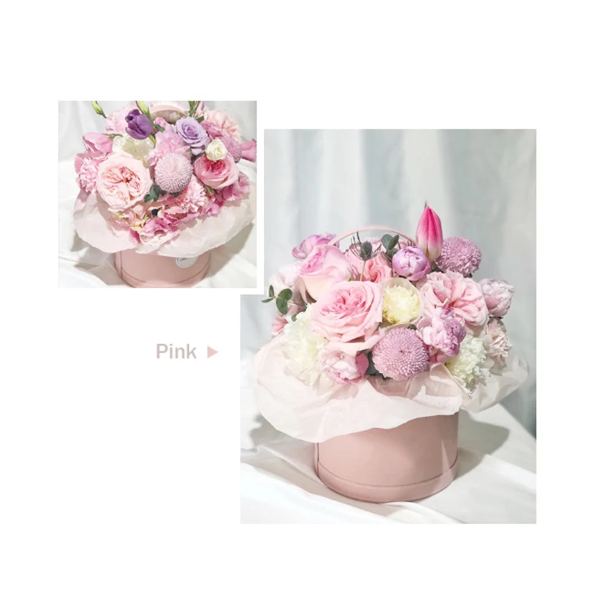 Valentine ' s day blomst gave box emballage spand flower shop familie bryllup dekoration buket blomster part opbevaringsboks