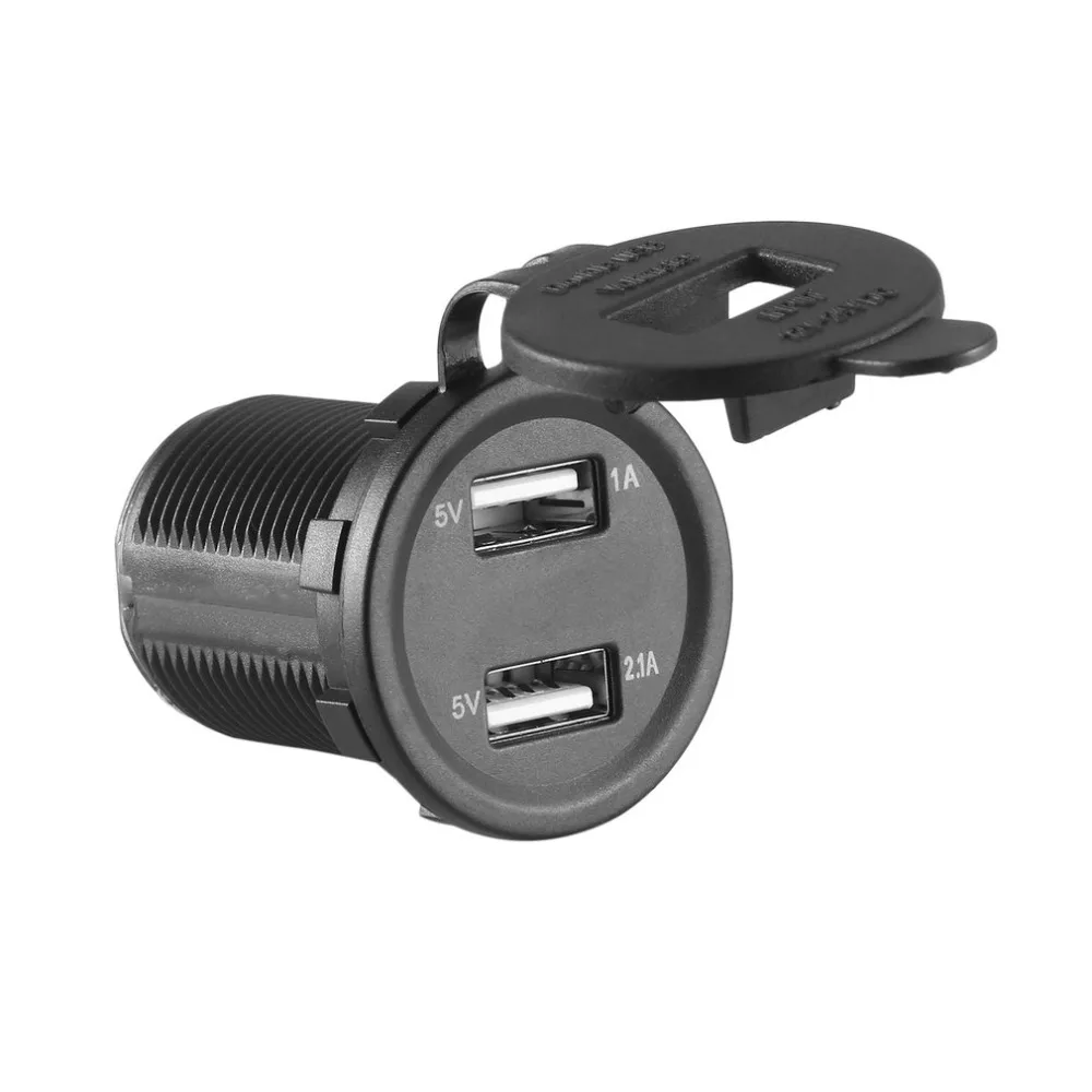 Vandtæt Varme-resistente 12V DC Motorcykel Bil 3.1 Dual USB LED Oplader Stik Spænding Voltmeter Outlet Panel