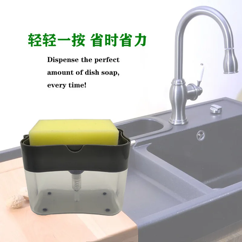 Vaskemiddel Tryk på det Pres, Flydende Boks Køkken sæbedispenser Automatisk Påfyldning Injector Skål Børste Artefakt sæbe dispenser