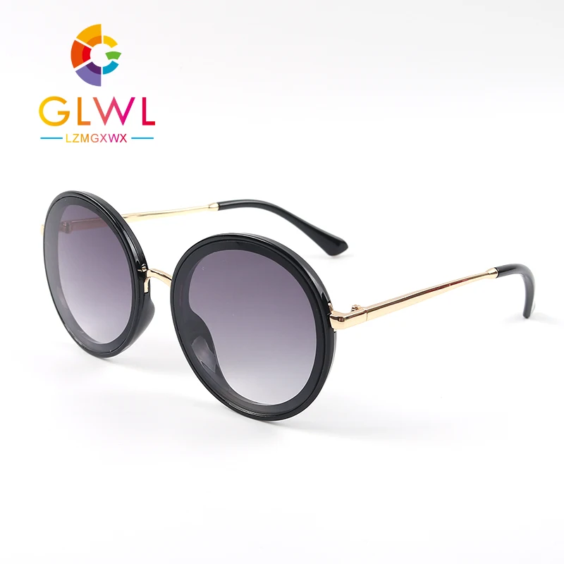 Vintage Briller Kvinder Runde Solbriller 2021 Retro Kvindelige Briller Stilfuld Kørsel Solbrille I Guld Sort Linser Solen Damer Briller