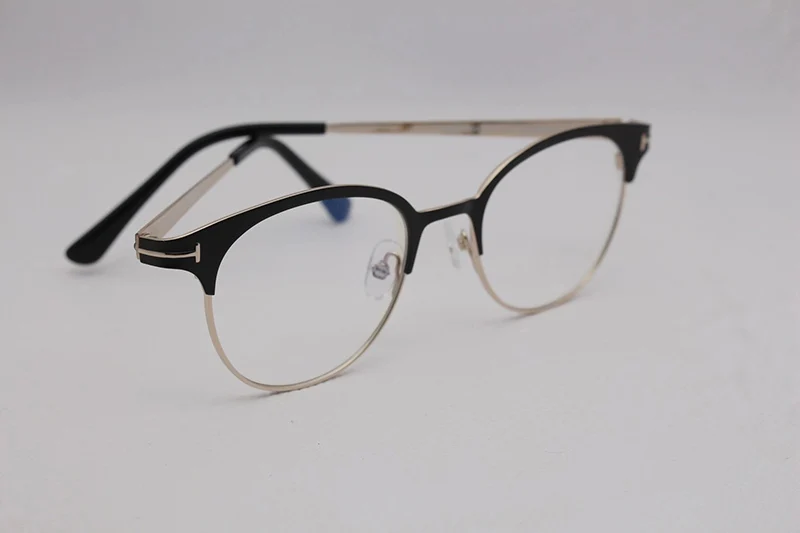 Vintage Tom For Brand Mænd Optiske Briller Rammer TF5382 Forde Mode Metal Kvinder Læsning Nærsynethed Recept Briller