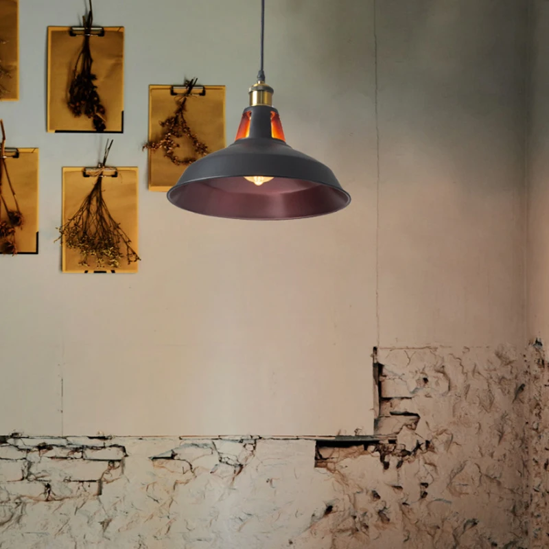Vintage Vedhæng Lys Loft Rusland Pendel Retro Hængende Lampe Lampeskærm Til bar Køkken Spisestue Soveværelse Belysning i Hjemmet E27