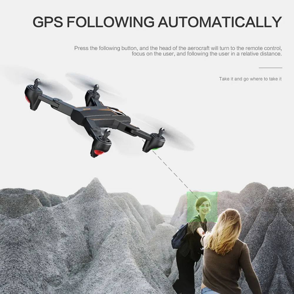 VISUO XS812 GPS-RC Drone med 4K HD-Kamera 5G WIFI FPV Højde Holde En Nøgle Tilbage RC Quadcopter Helikopter VS XS809S E58 E502S