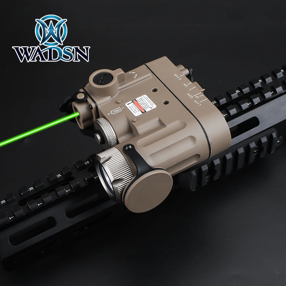 WADSN Taktiske DBAL-D2 Rød & Grøn Laser Lommelygte 100 Lumen Jagt Riffel lasersigte dbal d2 Med Switch passer Picatinny Skinner