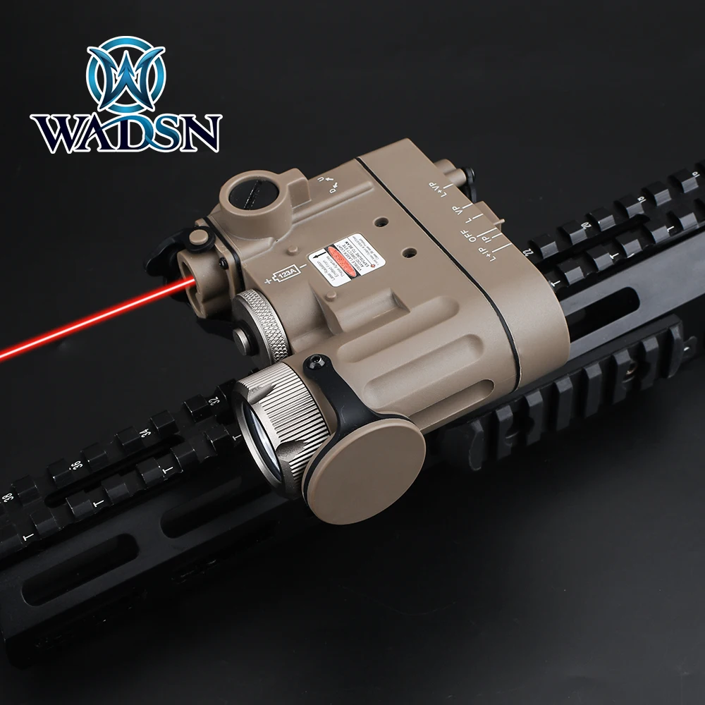 WADSN Taktiske DBAL-D2 Rød & Grøn Laser Lommelygte 100 Lumen Jagt Riffel lasersigte dbal d2 Med Switch passer Picatinny Skinner