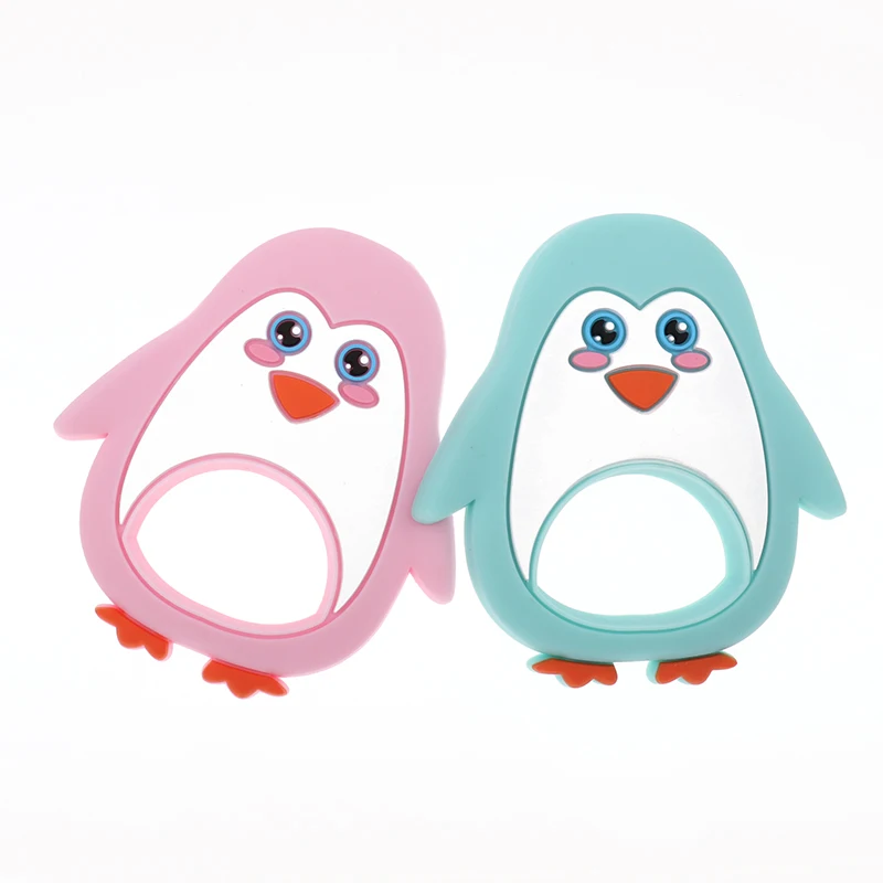 Whosale Silikone Penguin Baby-Bideringe Pindsvin 10stk Bpa Fri Spædbarn Gnavende Tand-Halskæde Vedhæng Tilbehør Sygeplejersker Gaver