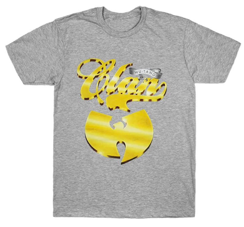 Wu Tang Clan Guld Klan-Logo, Sort T-Shirt Nye Officielle Hip Hop Rap Wutang