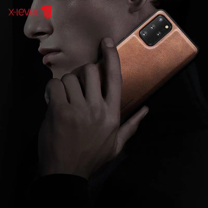 X-Plan Læder Taske Til Samsung S20 Plus Oprindelige Bløde Silikone Kant Tilbage Telefonens Cover Til Samsung Galaxy S20 Ultra Tilfælde S20