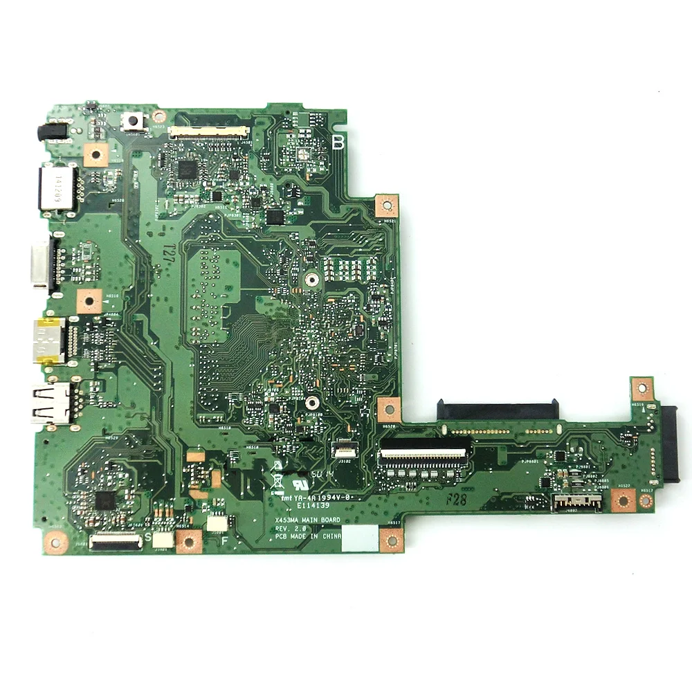 X453MA Med N2840 CPU Bundkort REV2.0 Til ASUS X453MA X453M X453 X403M F453M Laptop Bundkort DDR3 Testet Fungerer Godt