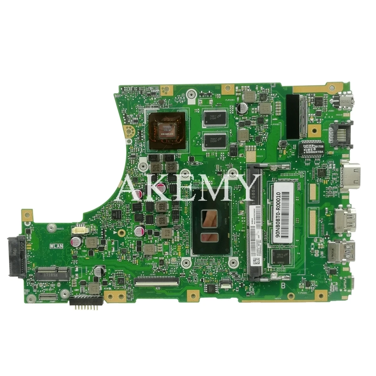 X456UQK Laptop bundkort Til ASUS X456UVK X456UV X456UQ X456U oprindelige bundkort 4 gb DDR4-RAM, I7-7500U GT940M