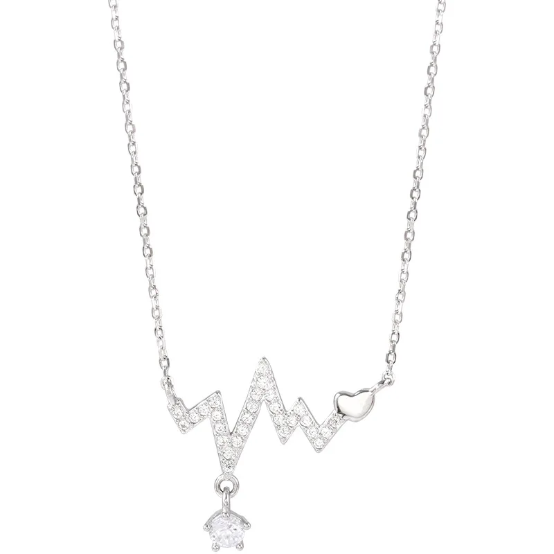 XIYANIKE 25 Sterling Sølv Mousserende Zircon Kæde Halskæde til Kvinder Kreative Trendy Geometriske Elegant Party Smykker Gaver