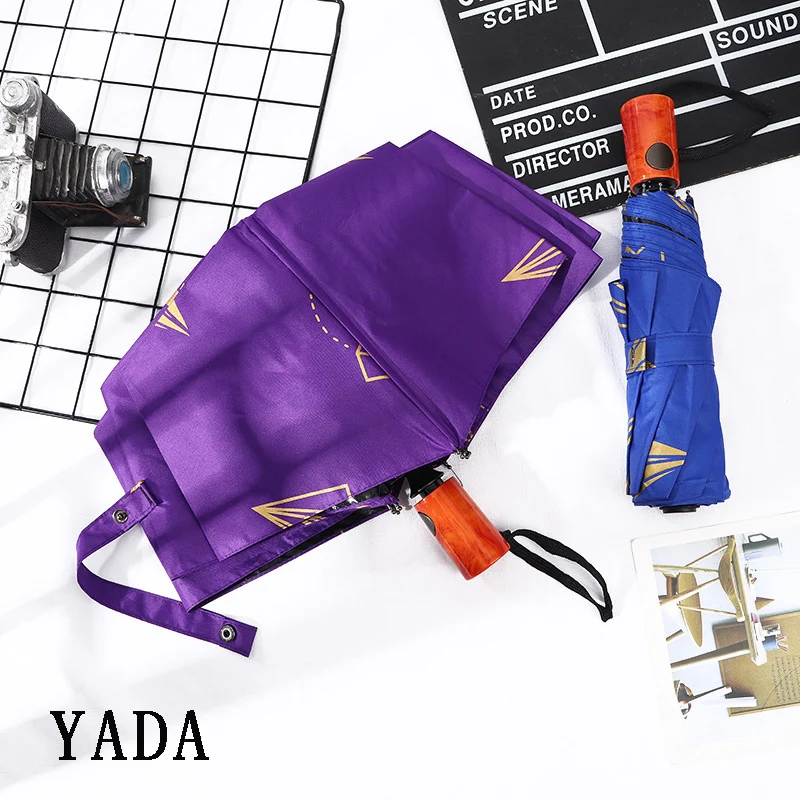 YADA INS Nye Mode Automatisk Parasoller Vindtæt Folde Regnfuld Parasoller Til Kvinder Parasol UV-Paper Airplane Paraply YD200005