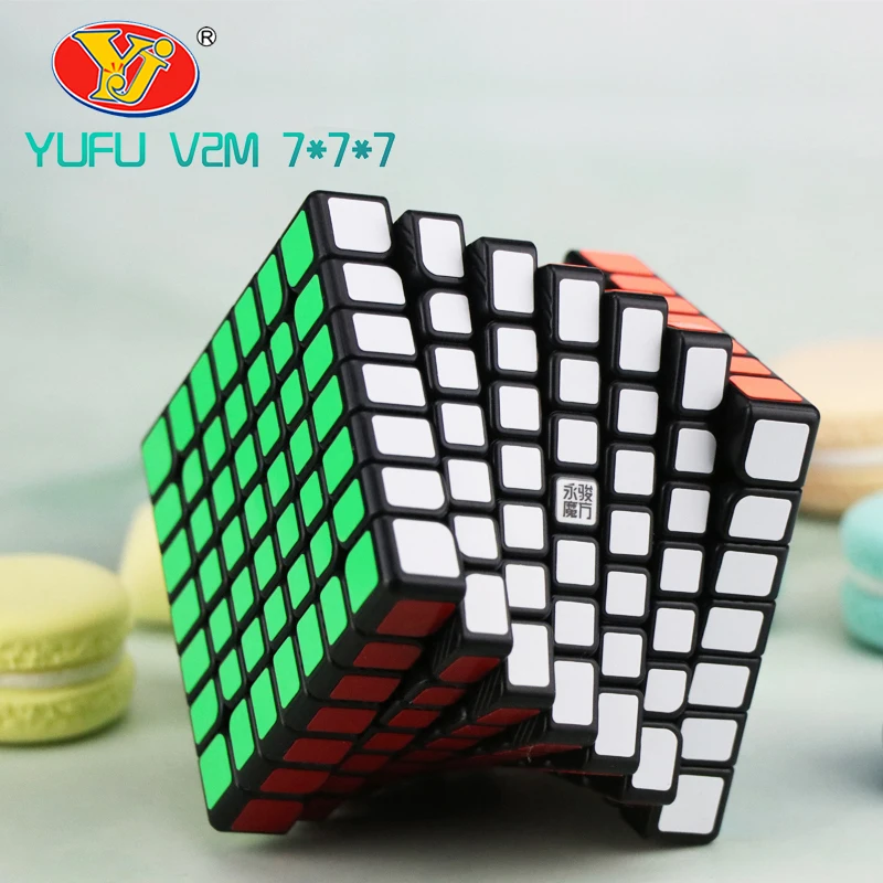 Yongjun Yufu V2M 7x7x7 Magic Magnetiske Cube Stickerless Professionel Magneter Puslespil Hastighed Cubo Migico YJ 7x7 Pædagogisk Legetøj Gave