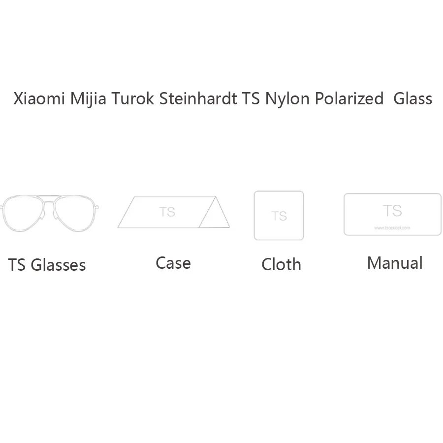 Youpin Turok Steinhardt TS Nylon Polariserede Solbriller Farverige RETRO UV-Bevis Fashionable Sort Sol Linser unisex