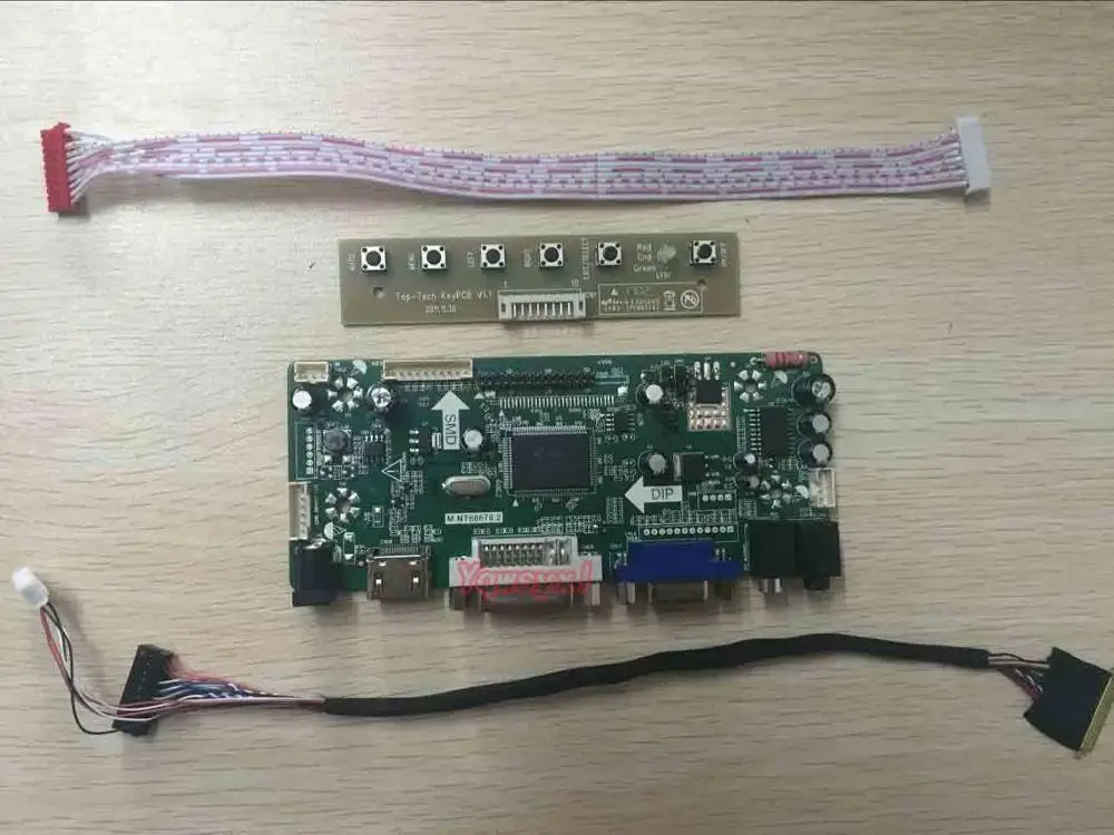 Yqwsyxl Control Board Monitor Kit for LP156WH3(TL)(S3) LP156WH3-TLS3 HDMI+DVI+VGA-LCD-LED-skærm-Controller Board-Driver