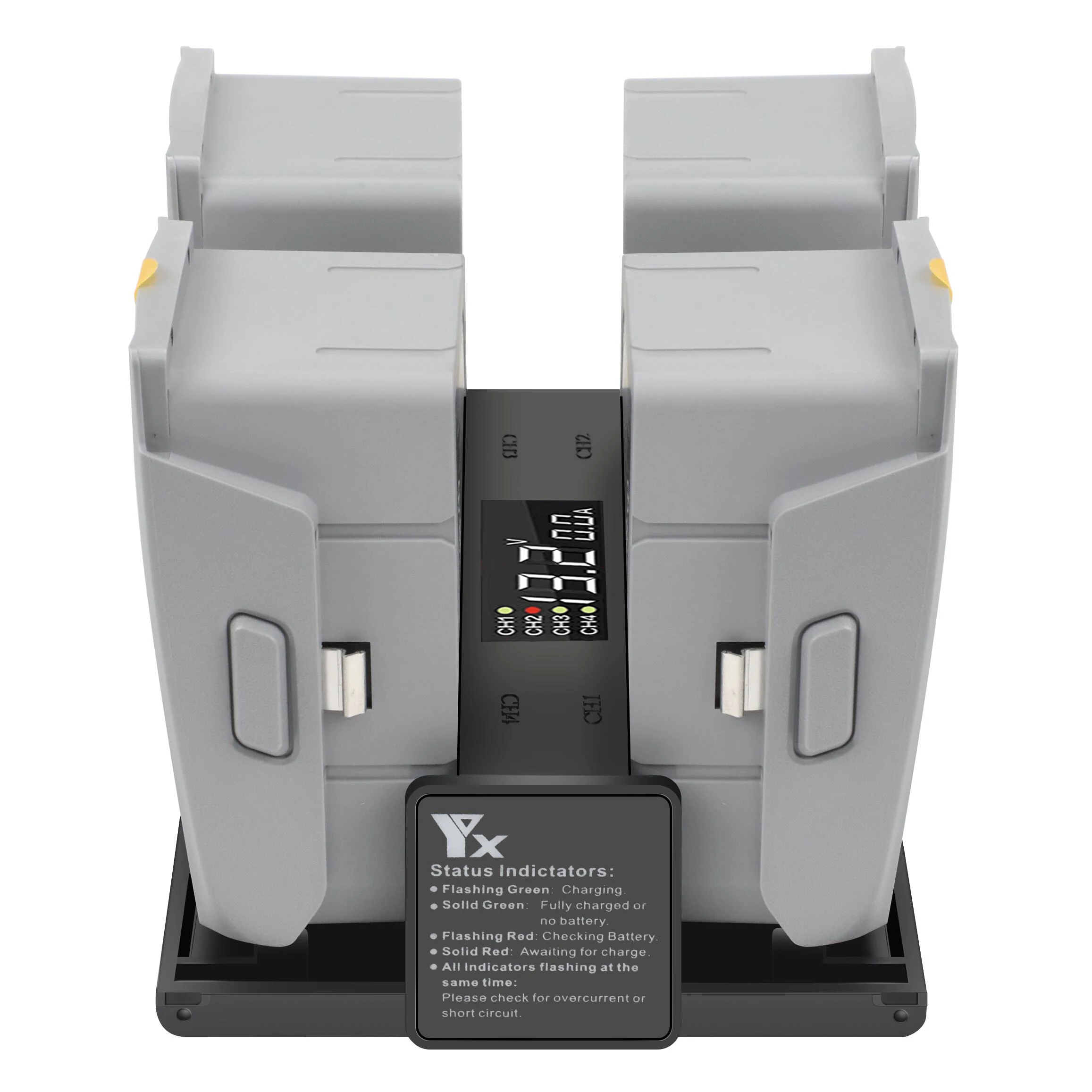Yx 4in1 Oplader Batteriet for DJI Mavic Air2 Opladning Hub Bærbare Smart Intelligent LED-Display Drone Mavic Luft 2 Batteri Oplader