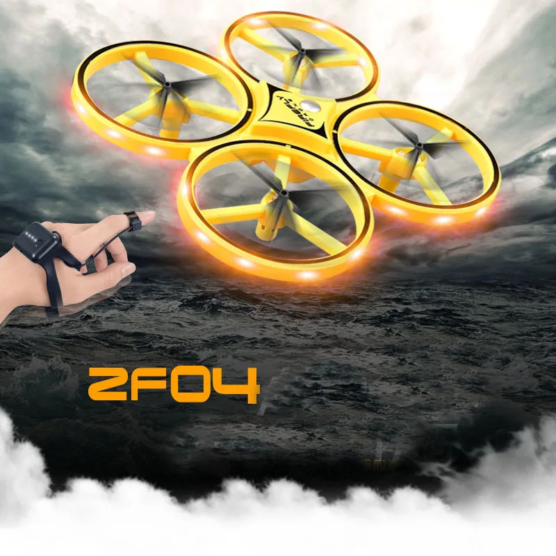 ZF04 RC Drone 2,4 Ghz 6 Akser LED Lys Alvor Sensing Infrarød Hindring Undgåelse Se Kontrol Quadcopter Legetøj Til Børn Gave