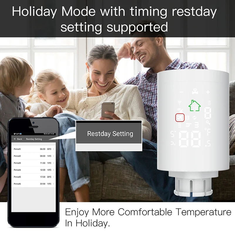 ZigBee Wifi Smart Home Radiator Aktuator Termostatisk Radiator Ventil Tuya Temperatur Controller Stemme Fjernbetjening Smart Liv