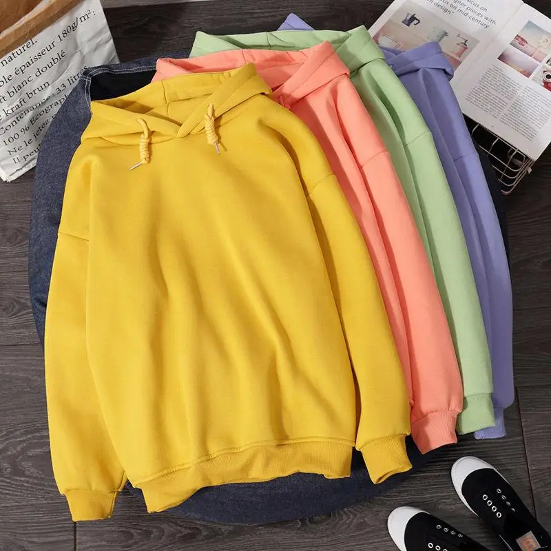ZITY Plus velvet solid farve Oversize Trøjer Kvinder Sweatshirts 2020 Efterår og Vinter Kvindelige Løs Casual Pullover Hoodied Toppe