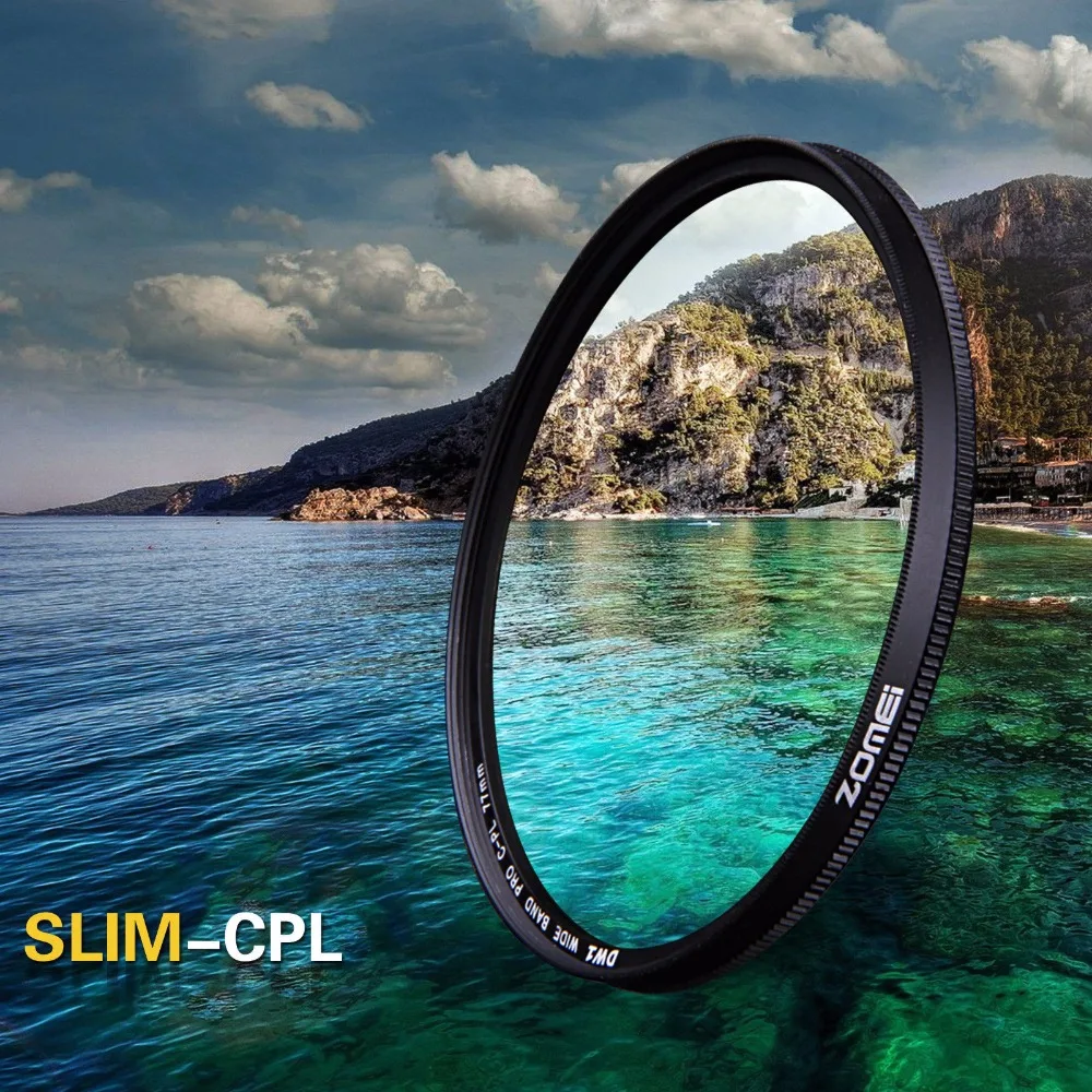 ZOMEI CPL Cirkulært Polariserende Kamera filter til Canon Nikon DSLR Kamera linse 82mm