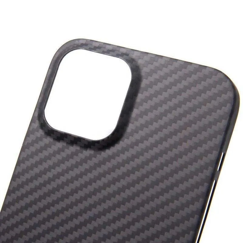 Ægte Carbon Kevlar Fiber Phone Case for IPhone 12 Pro Max Ultra-tynd Back Cover Case til IPhone 12 Mini 12pro Tilfælde 2020