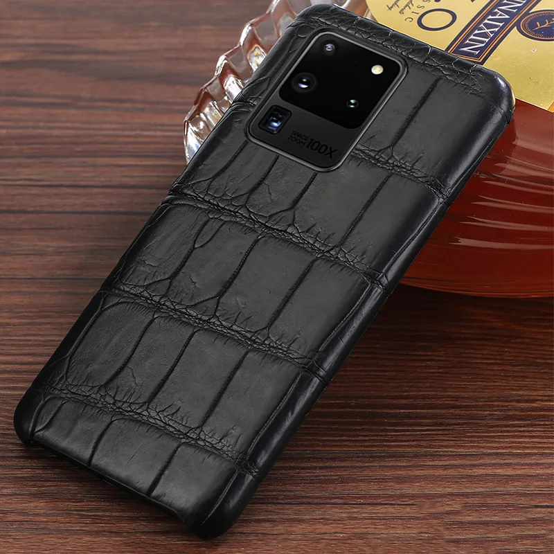 Ægte Krokodille Læder taske Til Samsung Galaxy S20 Ultra S20 FE S8 S9 S10 S20 Plus Note 20 10 9 A21S A31 A51 A50 A70 A71 M31